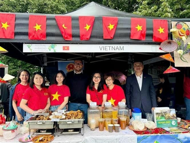 El stand vietnamita en el evento. (Fotografía: VNA)