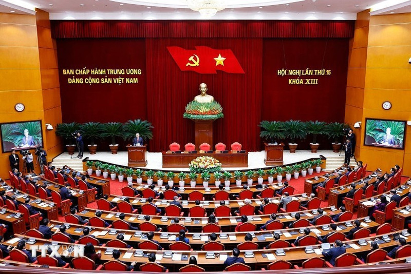 El Comité Central del Partido Comunista de Vietnam del XIII mandato finaliza su XV pleno con un alto grado de unanimidad y calidad. (Foto: VNA)