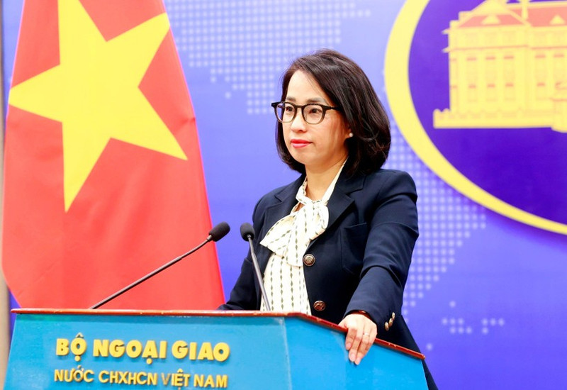 La portavoz del Ministerio de Relaciones Exteriores de Vietnam, Pham Thu Hang. (Foto: VNA)