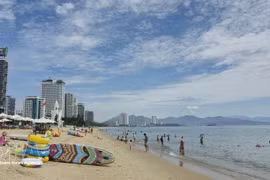 Un rincón de la playa de Nha Trang, provincia de Khanh Hoa. (Foto: VNA)