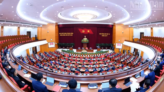 [Foto] Inauguran cuarto pleno del Comité Central del Partido Comunista de Vietnam del XIV mandato