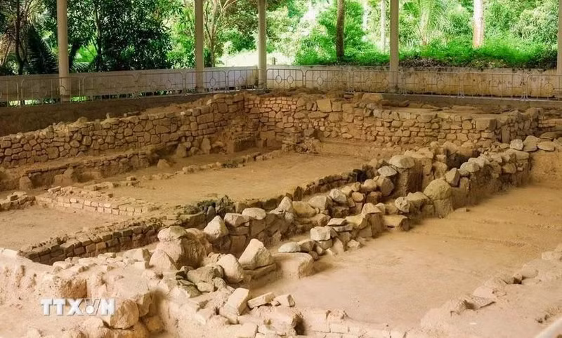 El sitio arqueológico Oc Eo - Ba The. (Foto: VNA)