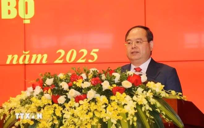 El secretario del Comité del Partido Comunista de Vietnam en Quang Ninh, Quan Minh Cuong (Foto: VNA)