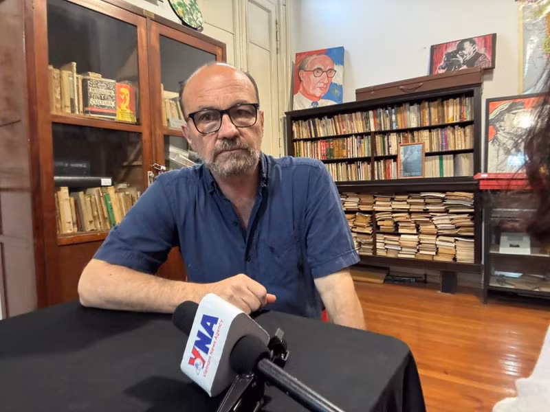 Marcelo Rodríguez, jefe de Relaciones Internacionales del Partido Comunista de Argentina (Foto: VNA)