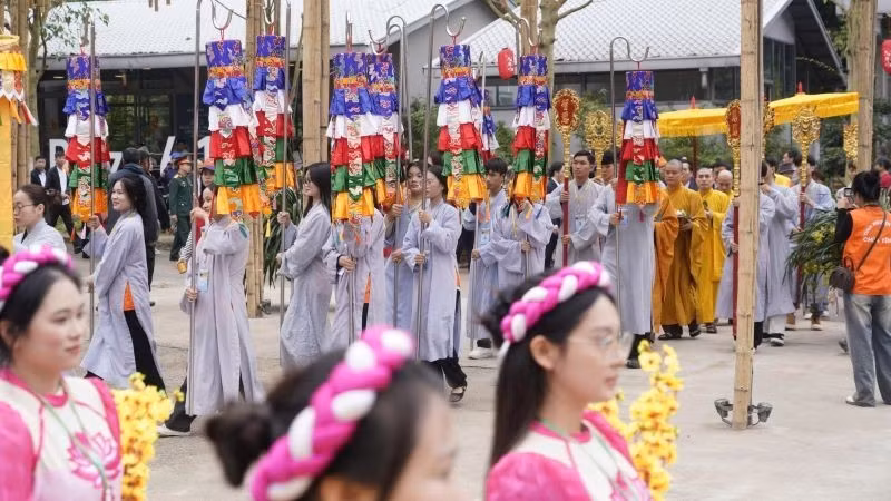 Procesión en la ceremonia de apertura.