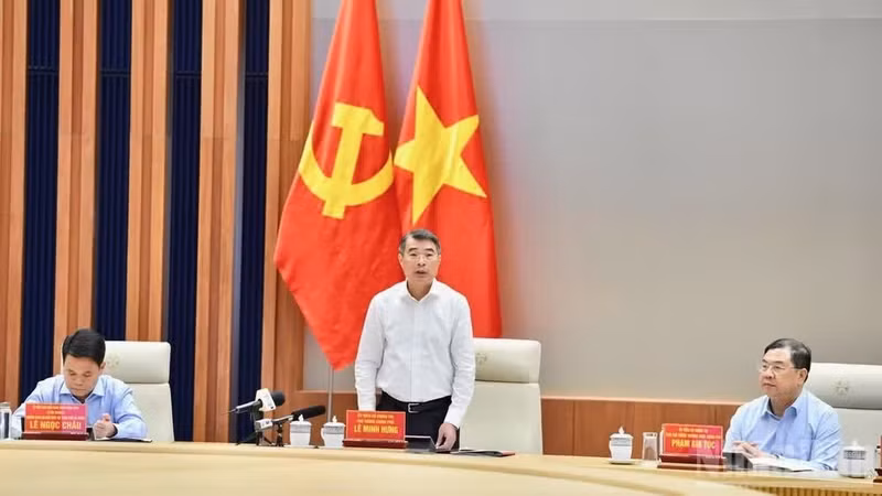 El primer ministro de Vietnam, Le Minh Hung, en el evento. (Foto: Nhan Dan)