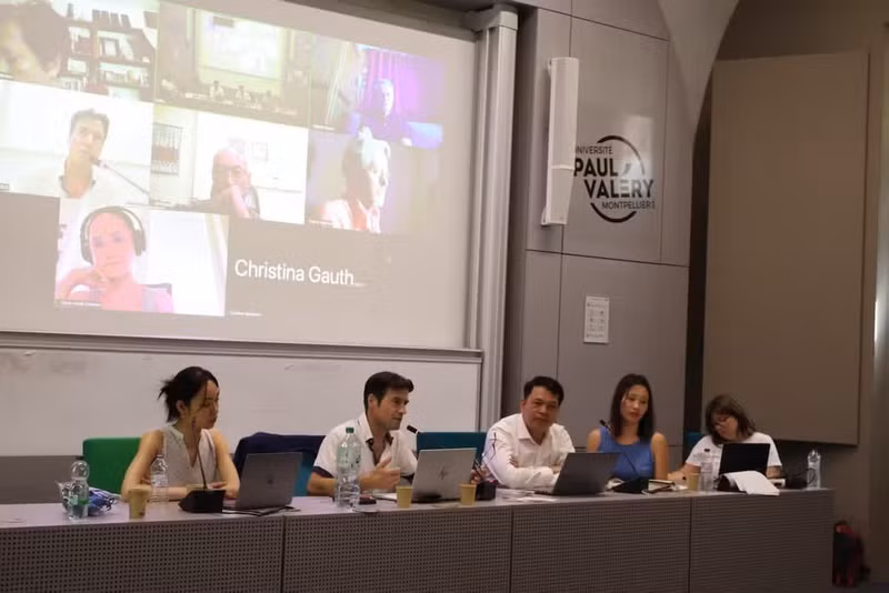 Seminario científico internacional bajo el tema “Cultura y patrimonio en las relaciones entre Vietnam y Francia, del siglo XIX hasta la actualidad”. (Foto: Comité Organizador)