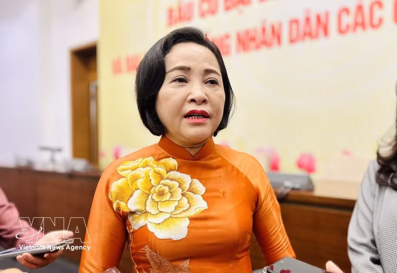 La vicepresidenta de la Asamblea Nacional (AN) de Vietnam, Nguyen Thi Thanh. (Foto: VNA)