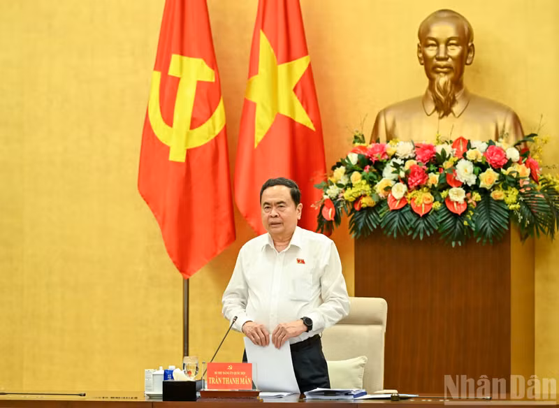 El presidente de la Asamblea Nacional (Parlamento) de Vietnam, Tran Thanh Man, en el evento. (Foto: Nhan Dan)