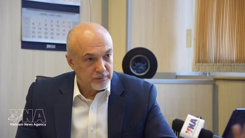 Oleg Ghermanovich Rumyantsev, presidente del Comité para el Desarrollo de la Conciencia del Derecho Constitucional de la Asociación de Abogados de Rusia. (Foto: VNA)