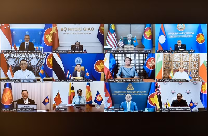Panorama de la reunión (Foto: Cortesía de la Cancillería de Vietnam)