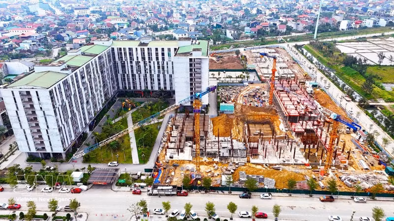 El proyecto piloto de viviendas sociales en el barrio de Thanh Sen, la provincia de Ha Tinh. (Foto: VNA)