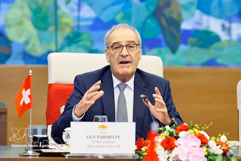 El presidente de Suiza, Guy Parmelin (Foto: VNA)