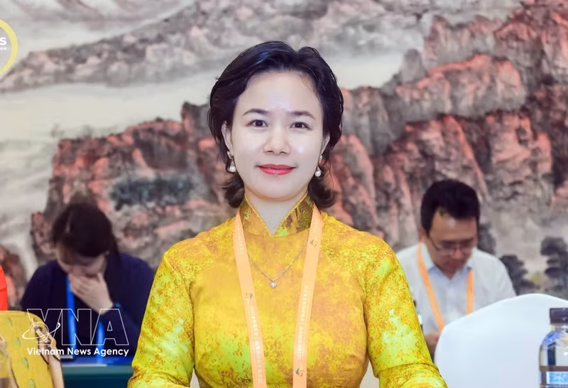 La profesora y doctora Phan Thi Tra My, presidenta de la Asociación de Empresas Vietnamitas en China. (Foto: VNA)