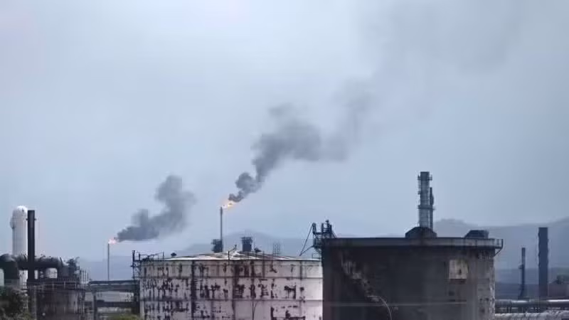 Complejo industrial petroquímico en Anzoátegui, Venezuela. (Foto: Xinhua)