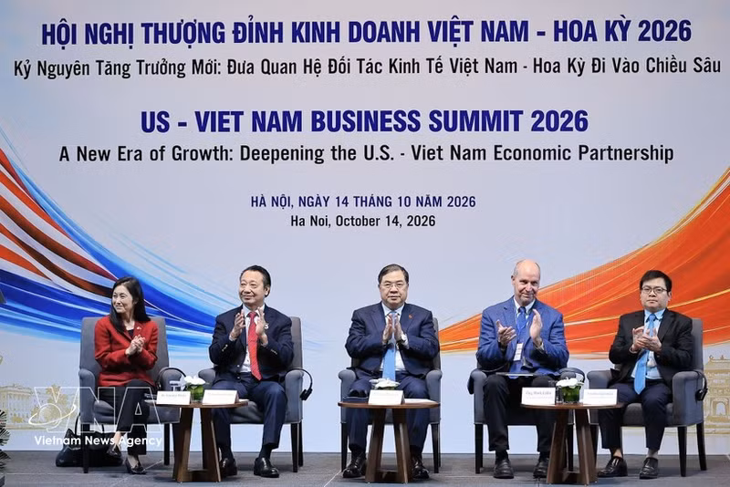 En la Cumbre Empresarial Vietnam - Estados Unidos. (Foto: VNA)