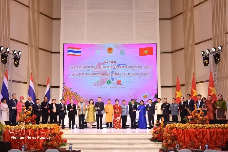 Ceremonia con motivo del 81º aniversario del Día Nacional de Vietnam en la provincia de Khon Kaen, Tailandia, el 29 de agosto (Foto: VNA)
