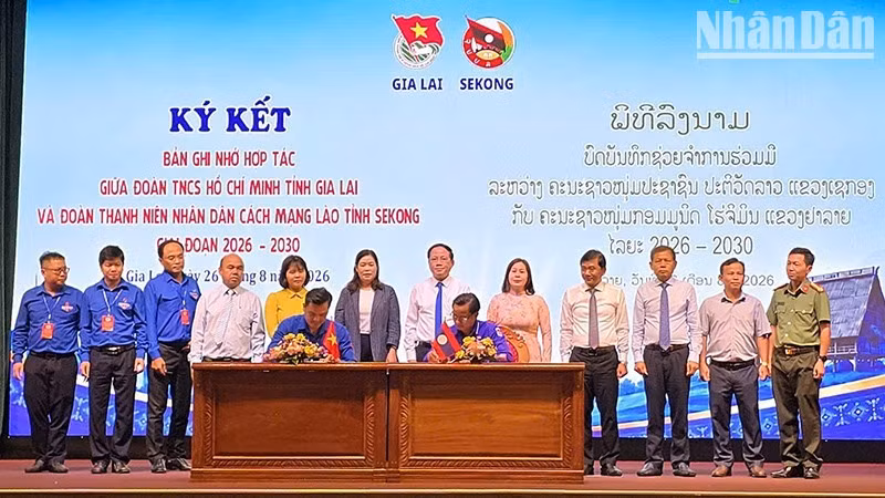 Firma del Memorando de Cooperación para el período 2026-2030. (Foto: Phuc Thang)