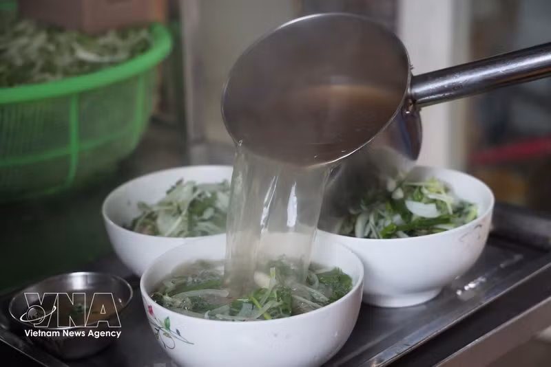 Pho de Hanoi, un patrimonio cultural inmaterial nacional. (Foto: VNA)