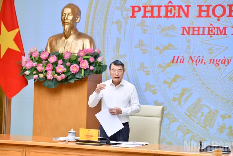El primer ministro de Vietnam, Le Minh Hung, habla en el evento. (Foto: Nhan Dan)