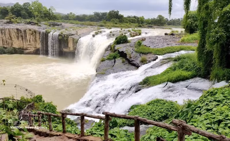 Cascada de Dray Sap, ubicada en el área del Geoparque Mundial de la Unesco de Dak Nong (comuna de Nam Da, provincia de Lam Dong). Foto: VNA