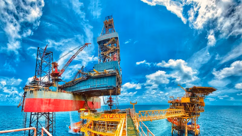 Plataforma petrolífera de Petrovietnam. (Foto: Nhan Dan)