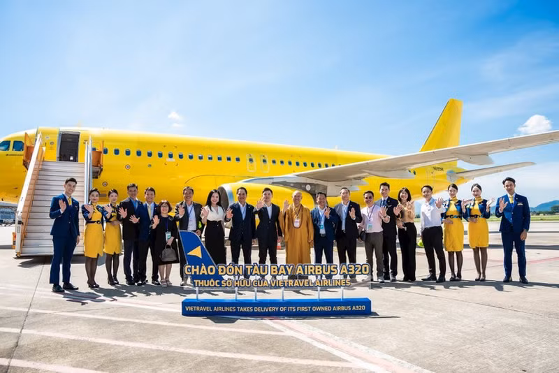 Vietravel Airlines recibe un nuevo Airbus A320 con la matrícula VN-A136 (Foto: VNA)