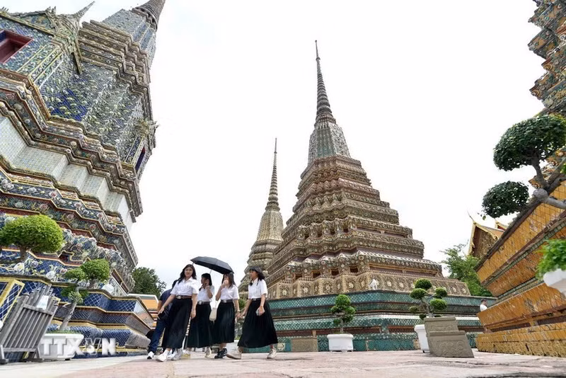 Visitantes en Bangkok, Tailandia. (Foto: Xinhua/VNA)