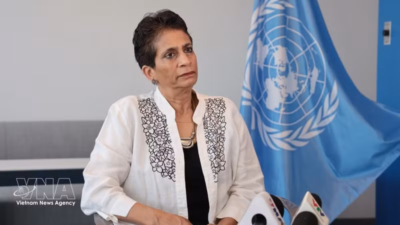 Kanni Wignaraja, secretaria general adjunta de las Naciones Unidas (ONU) y directora regional para Asia y el Pacífico del Programa de la ONU para el Desarrollo (PNUD). (Foto: VNA)