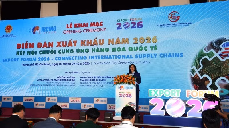Phan Thi Thang, viceministra de Industria y Comercio, interviene en el evento. (Foto: ITPC)