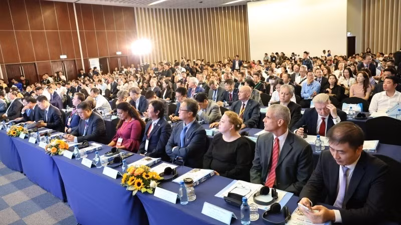 Delegados en el evento.