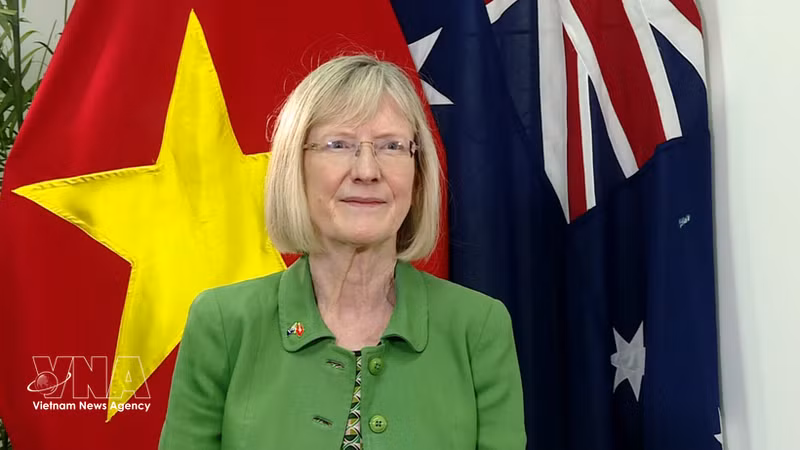 La embajadora australiana en Vietnam, Gillian Bird. (Foto: VNA)
