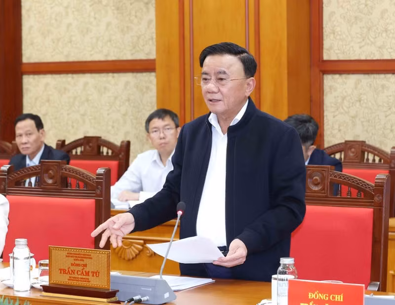 El miembro del Buró Político y permanente del Secretariado del Comité Central del Partido Comunista de Vietnam, Tran Cam Tu (Foto: VNA)