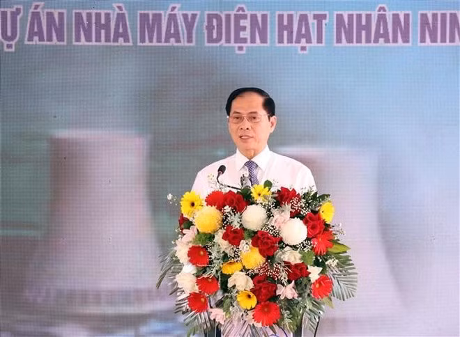El viceprimer ministro Bui Thanh Son habla en el evento (Fuente: VNA)