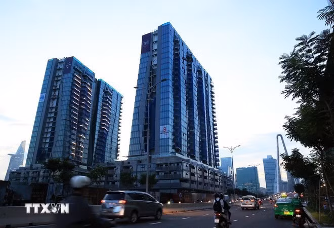 El área central del Centro Financiero Internacional en la península de Thu Thiem, distrito de An Khanh, Ciudad Ho Chi Minh. (Foto: VNA)
