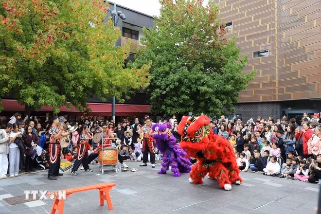 Vietnamitas en Reino Unido celebran Festival del Medio Otoño. (Foto: VNA)