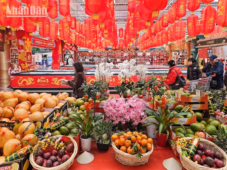 Los productos vietnamitas están cada vez más presentes en los listados de los consumidores franceses. (Foto: MINH DUY)