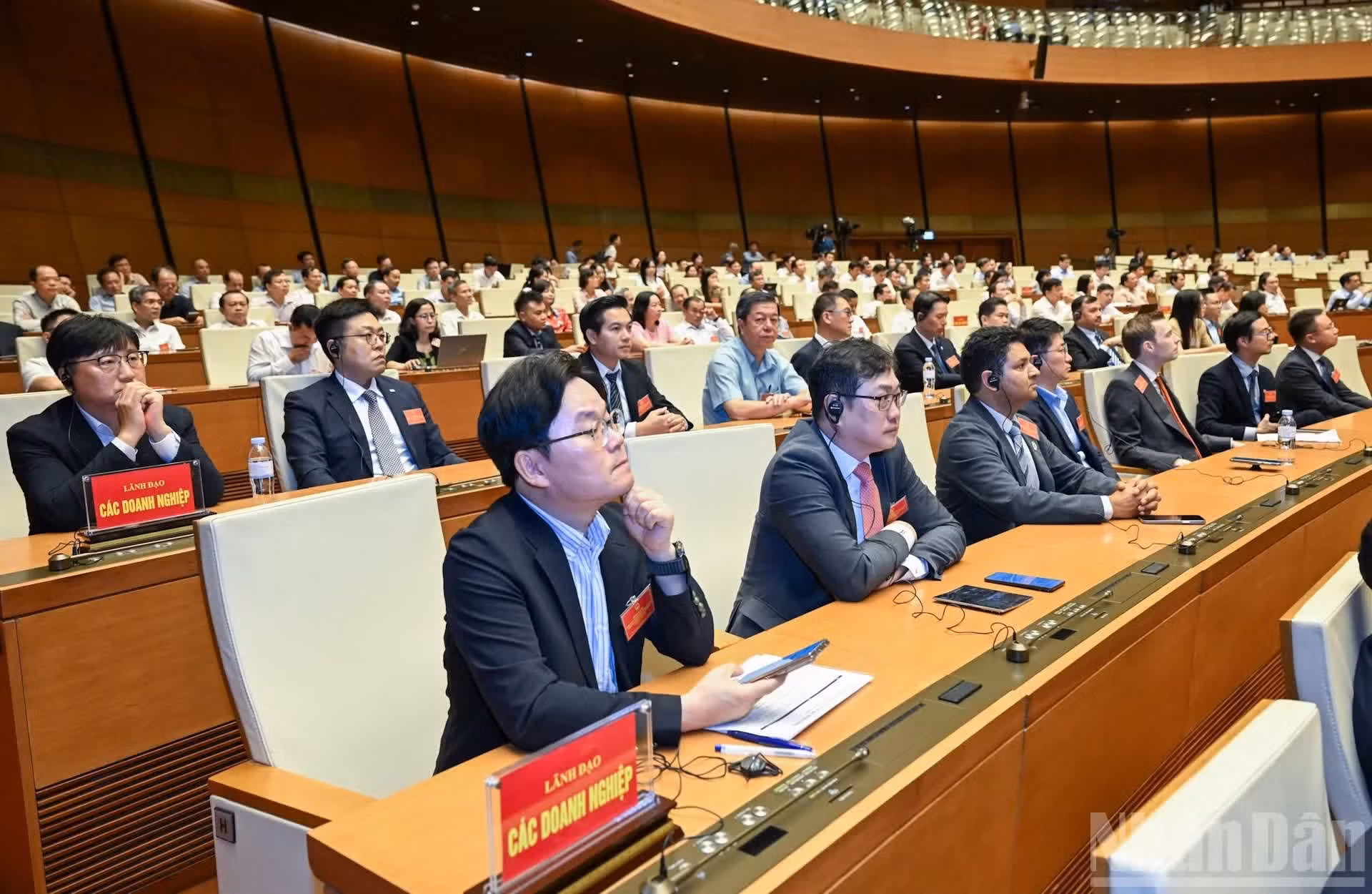 Dirigentes de las empresas extranjeras en el evento.