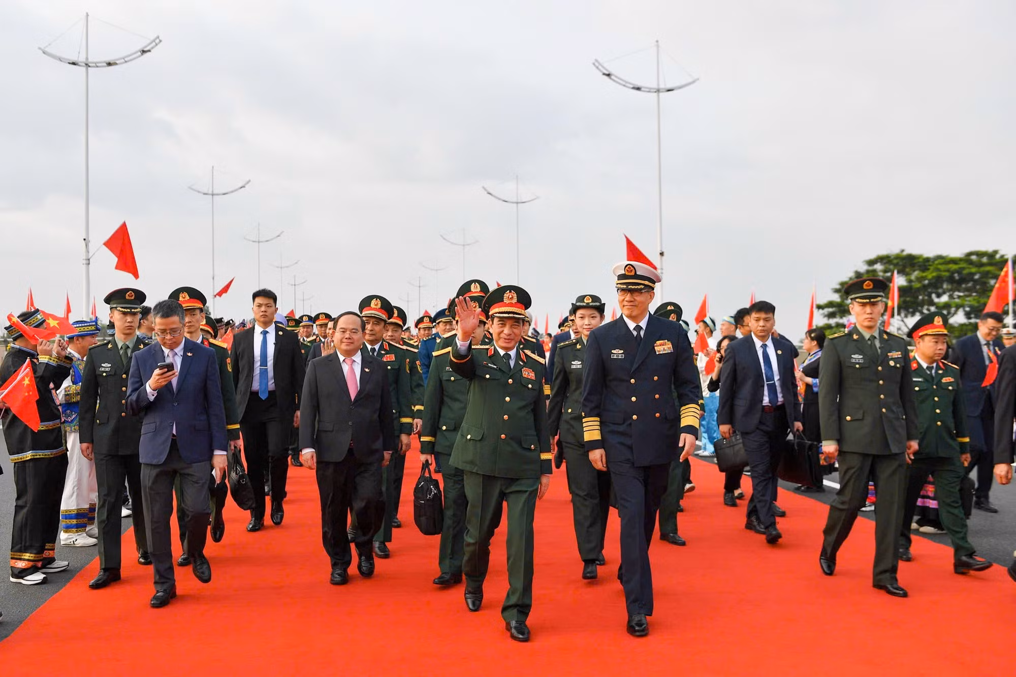 En la recepción ceremonial.