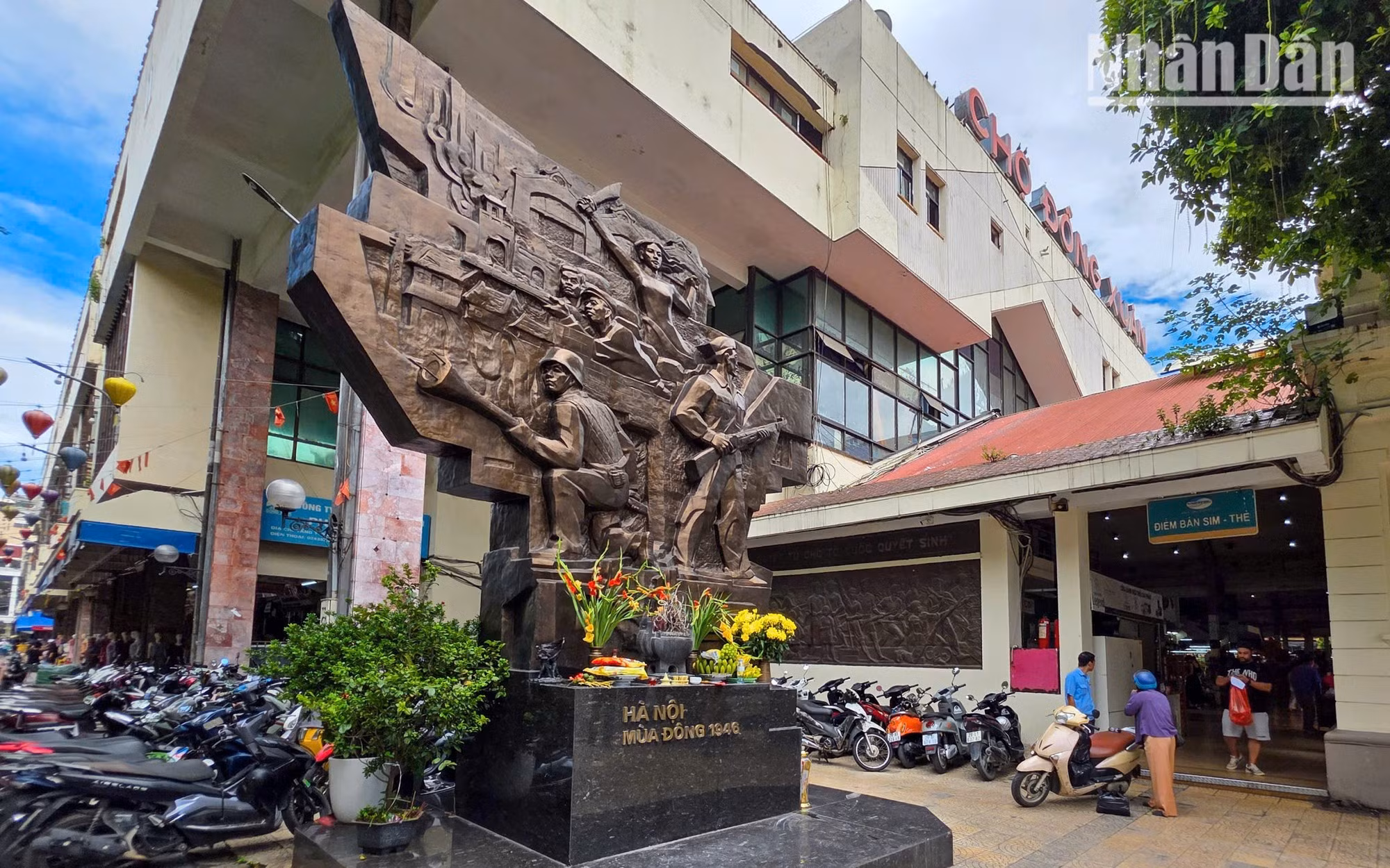 El sitio donde está emplazado el bajorrelieve fue escenario de la feroz batalla del mercado Dong Xuan el 14 de febrero de 1947. (Foto: Minh Duy)