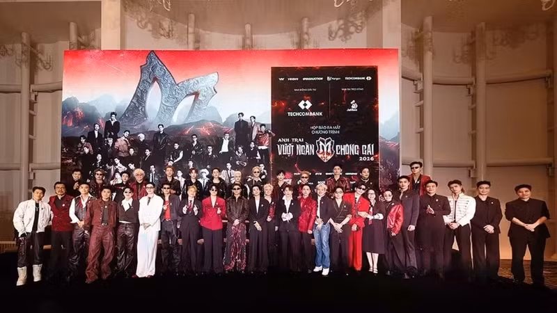 El elenco de artistas de “Anh trai vượt ngàn chông gai (Call Me by Fire) 2026”. (Foto: YeaH1)