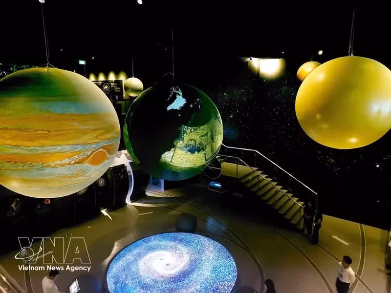 Un área de exhibición en el Museo del Espacio de Vietnam. (Foto: VNA)
