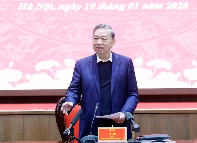 El secretario general del Partido Comunista de Vietnam, To Lam, en la cita (Foto: VNA)