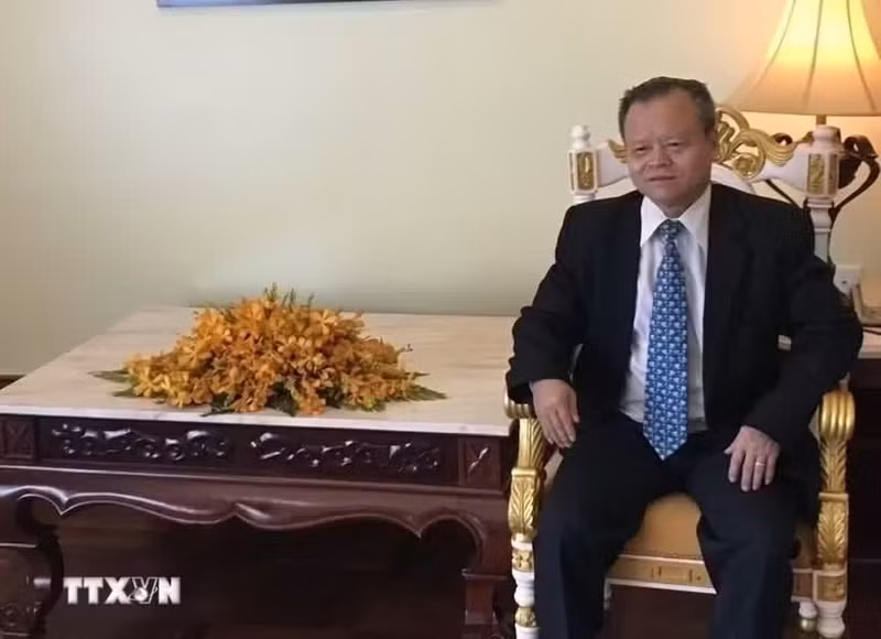 El coronel Tran Van Thong, subjefe del Comité de Enlace y miembro del Comité Ejecutivo de la Asociación de Amistad Vietnam - Camboya. (Foto: VNA)