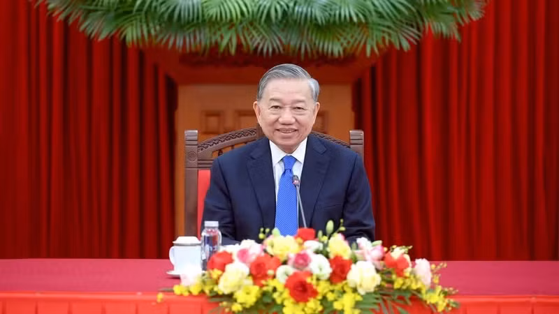 El secretario general del Comité Central del Partido Comunista y presidente de Vietnam, To Lam.
