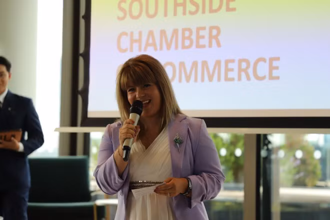 Radiana Vlahova, directora de la Cámara de Comercio del Sur de Londres. (Fuente: VNA)