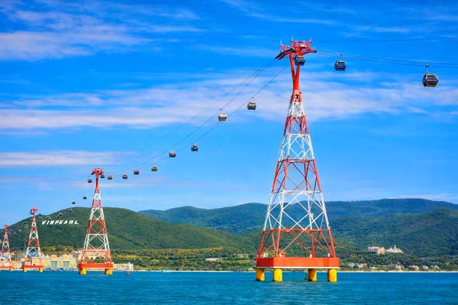 El teleférico de Vinpearl en el barrio de Nha Trang. (Foto: Vingroup)