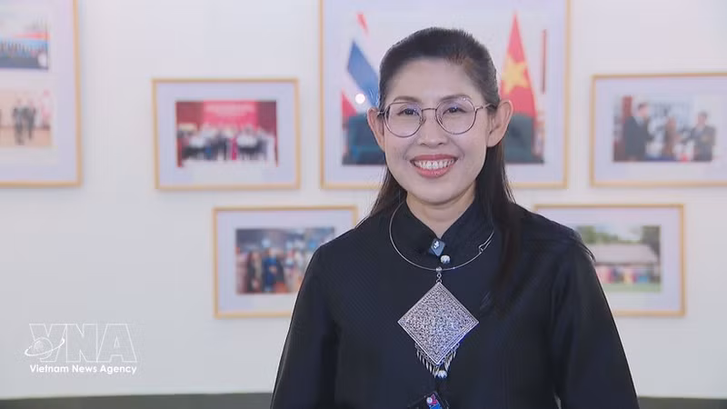La embajadora de Tailandia en Vietnam, Urawadee Sriphiromya (Fuente: VNA)