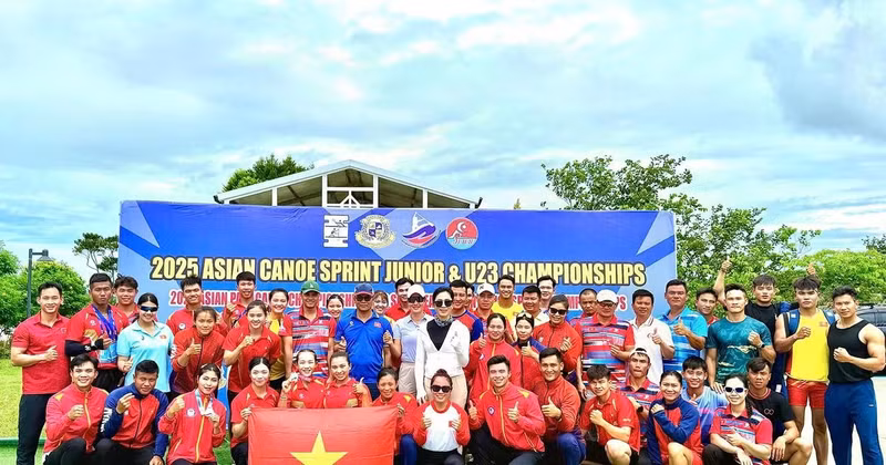 El equipo de Canoeing de Vietnam tuvo una actuación sobresaliente en las competiciones celebradas en Tailandia.