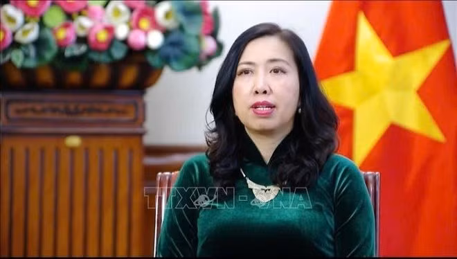 La viceministra de Relaciones Exteriores de Vietnam, Le Thi Thu Hang (Fuente: VNA)